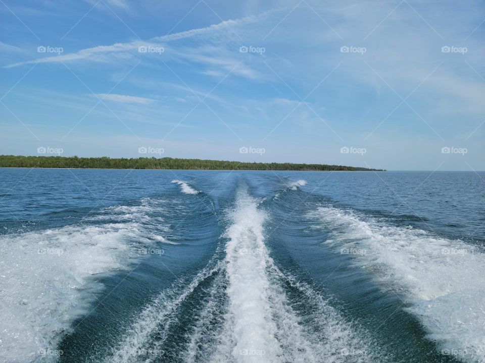 View of Les Cheneaux Islands