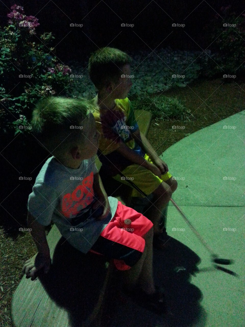 Adventure Golf at night