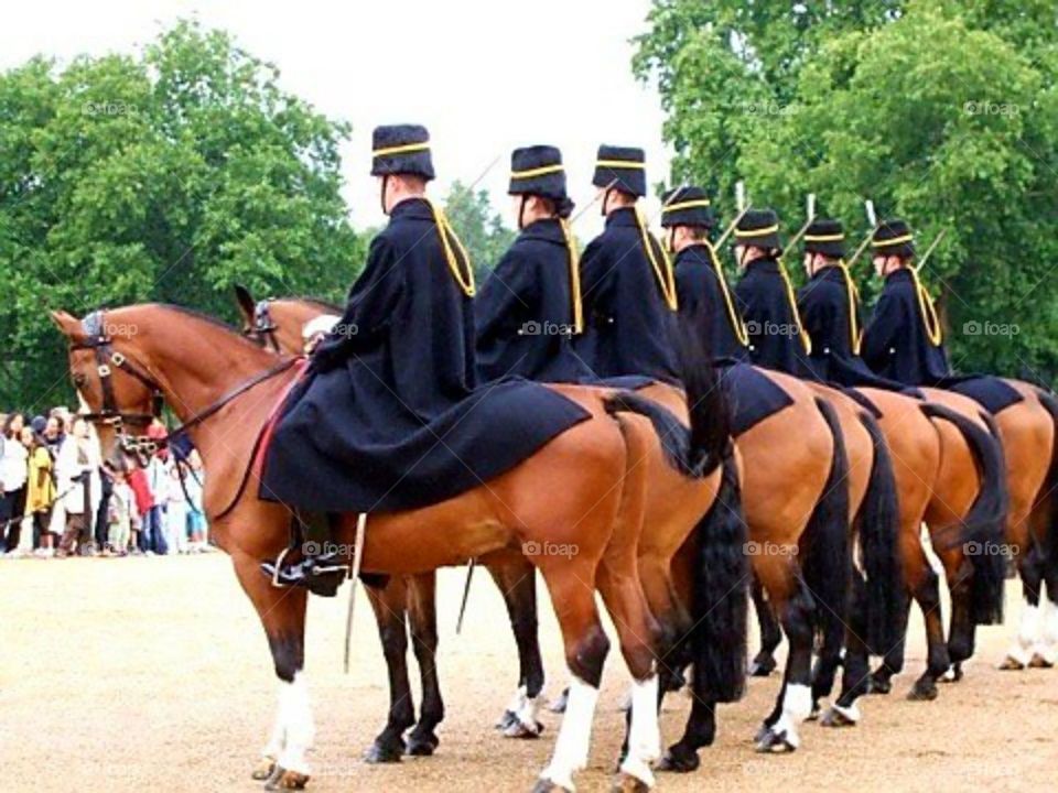Queens Guard, Buckingham Palace, England