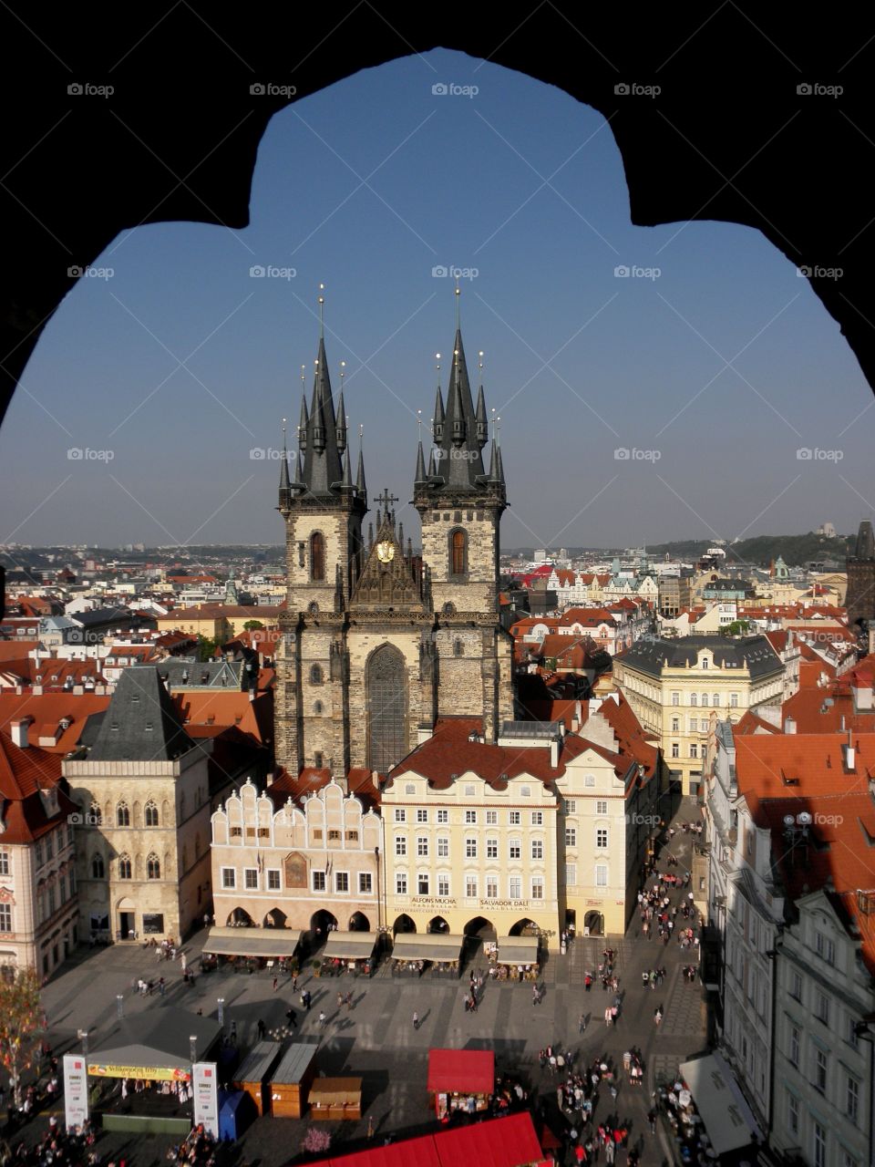 Prague. View from Old Town Hall Tower.