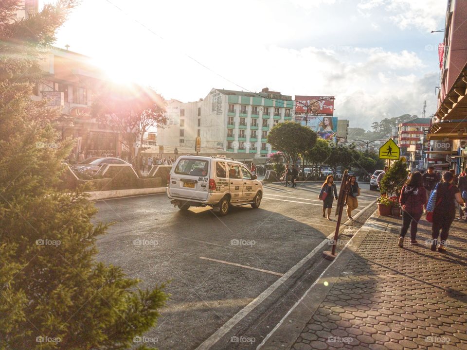 cab in the afternoon