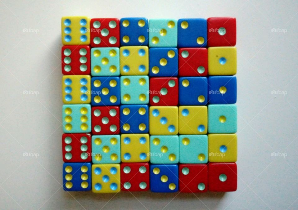 Symmetry everywhere -dice