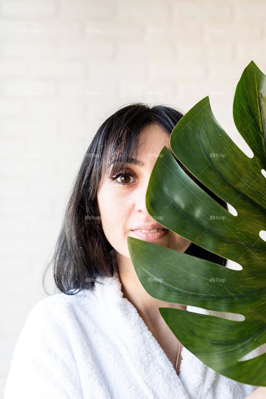 woman with natural skin