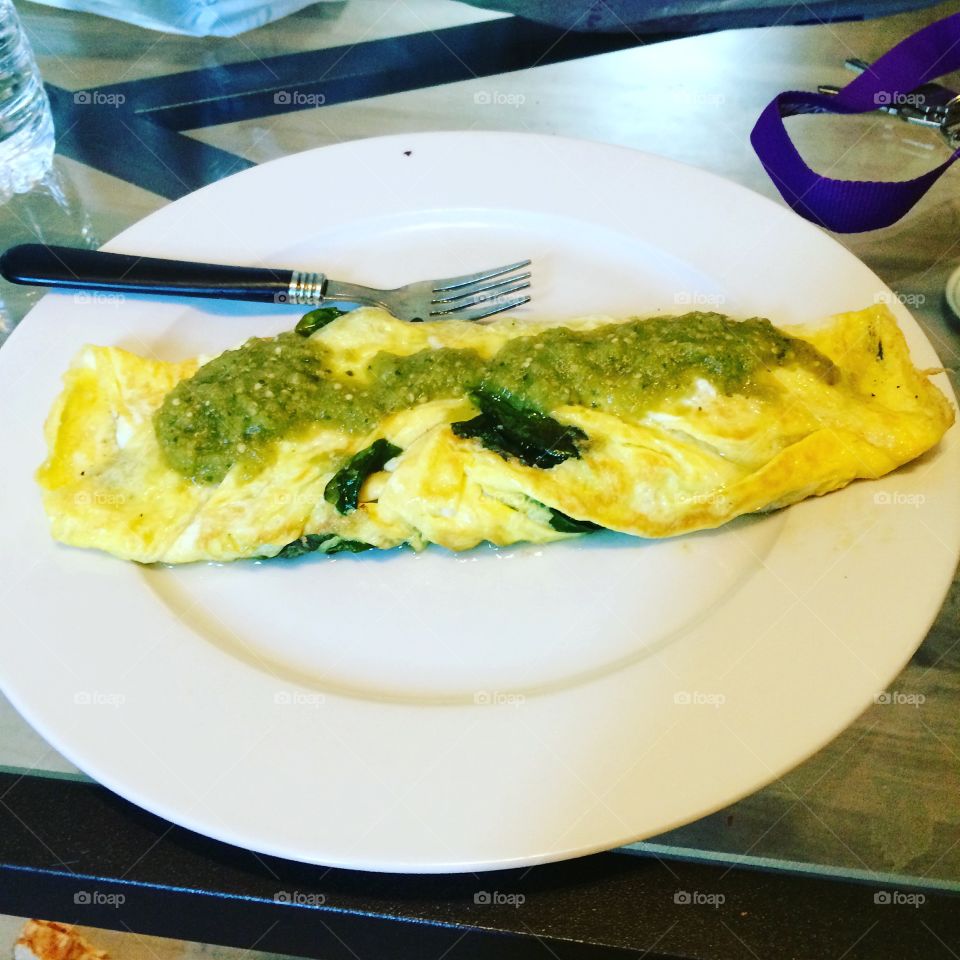 Mexican style omelette 