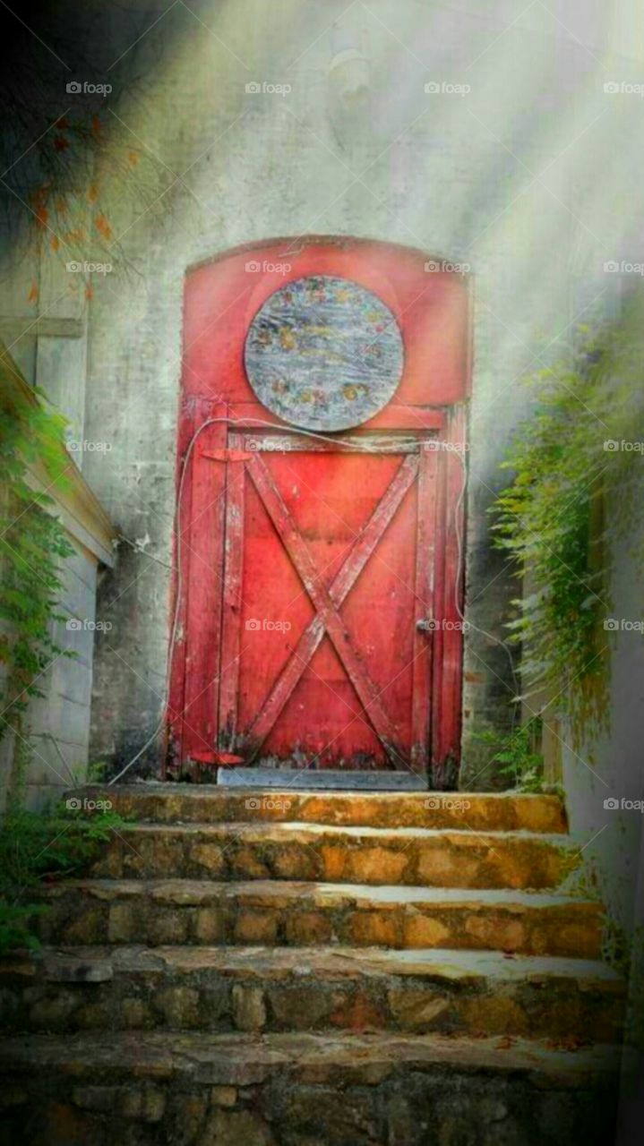 Antique door to the future