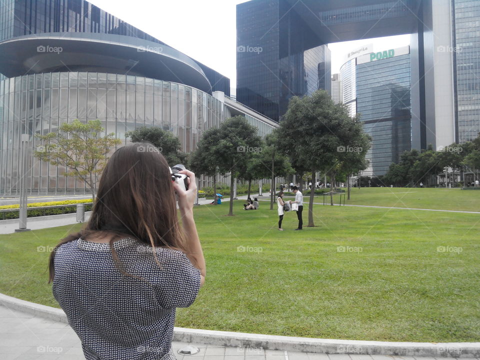 photographer in Hong Kong. girl photographer in Hong Kong park