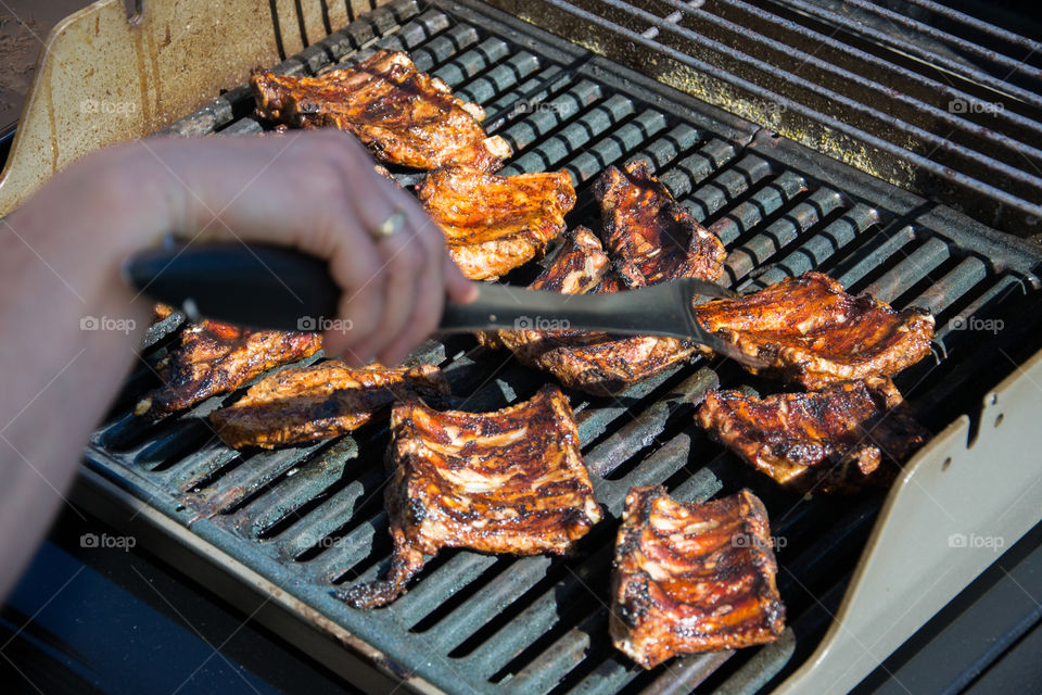 Summer with barbecue pork.