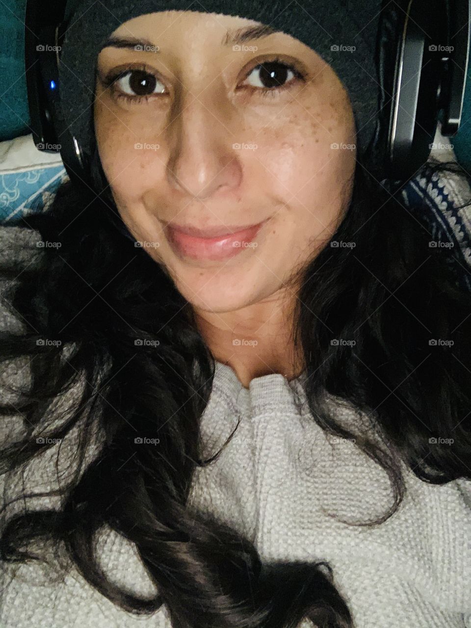 Listening to music makes me smile 