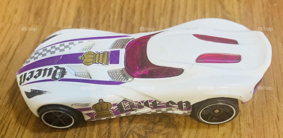 Close up of toy car 