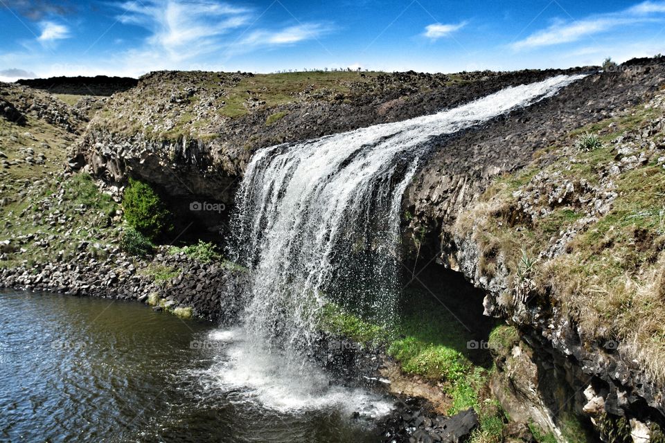Ethiopian Highland waterfall 