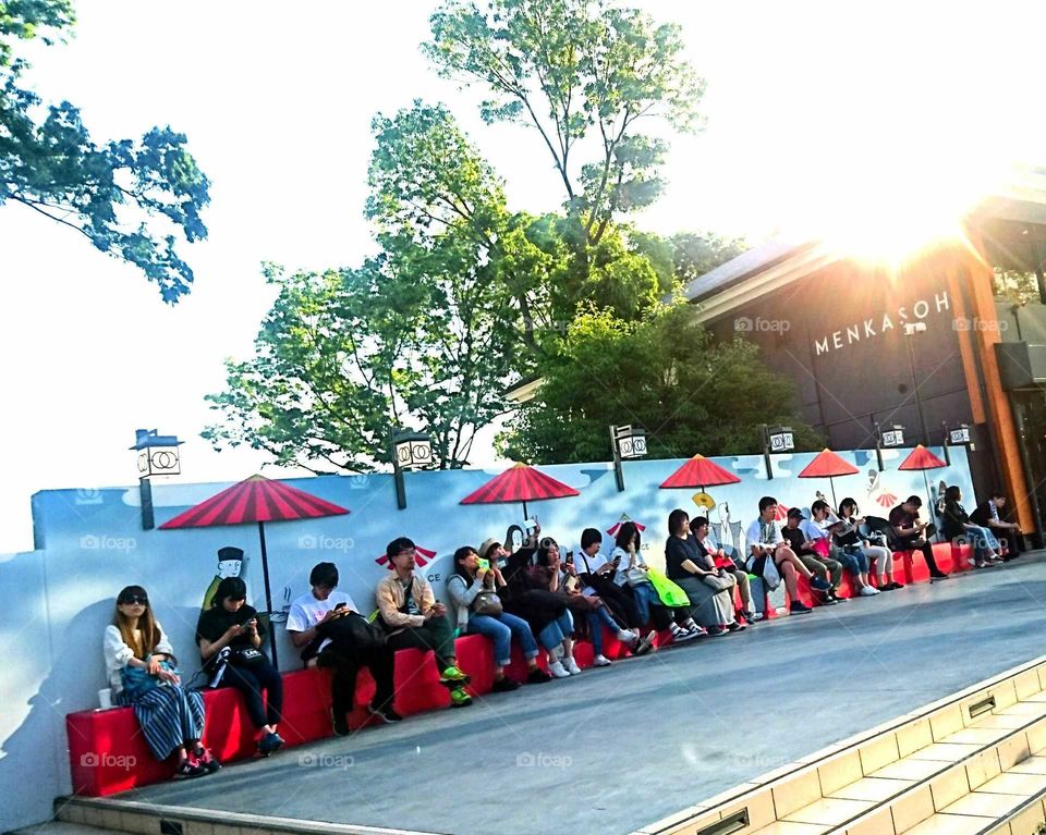 Japanese rest in the park