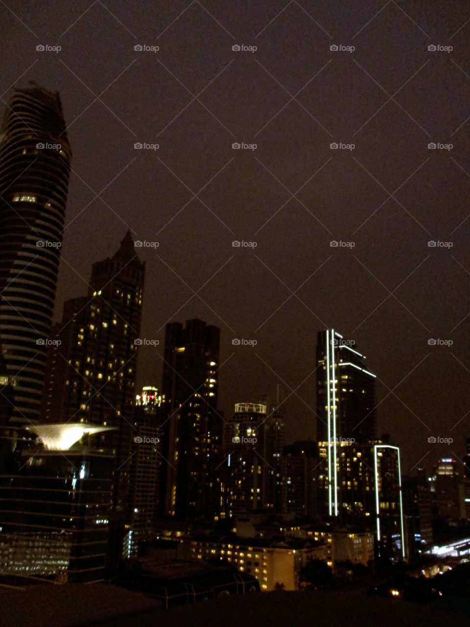 urban city in night time