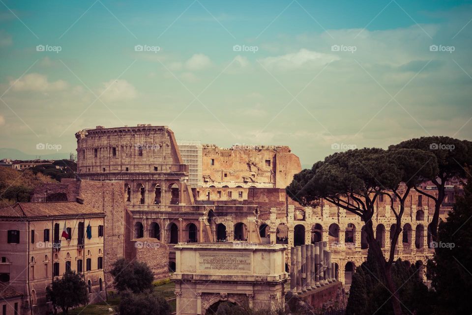 Rome's most famous amphitheater Colosseum