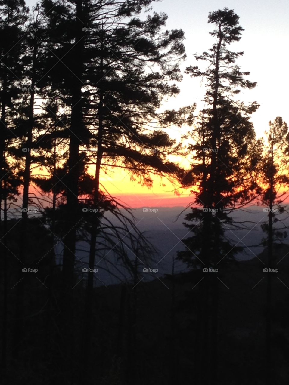 Sunset Tucson. Mount Lemmon  