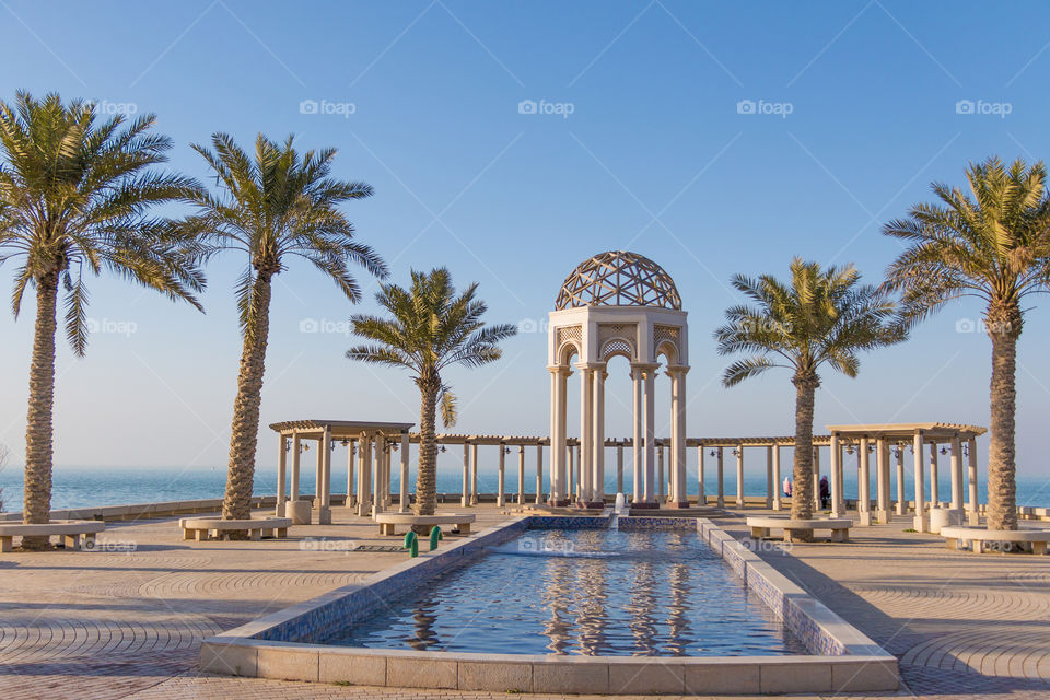 Scenic view of tourist resort