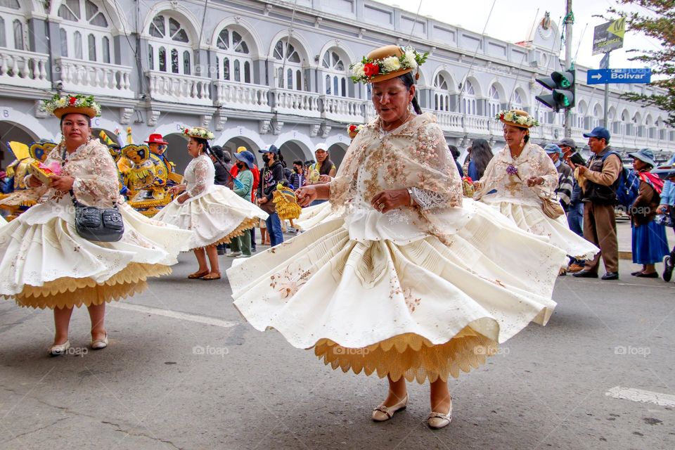 Dancing on a Carnival in Bolivia