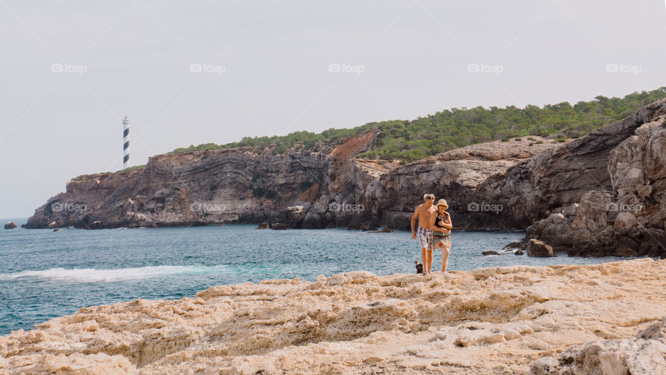 Couple by the cliff