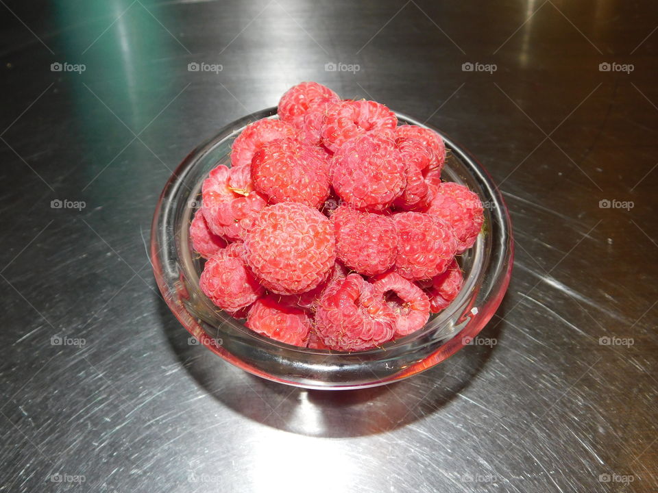 Raspberries in a Bowl