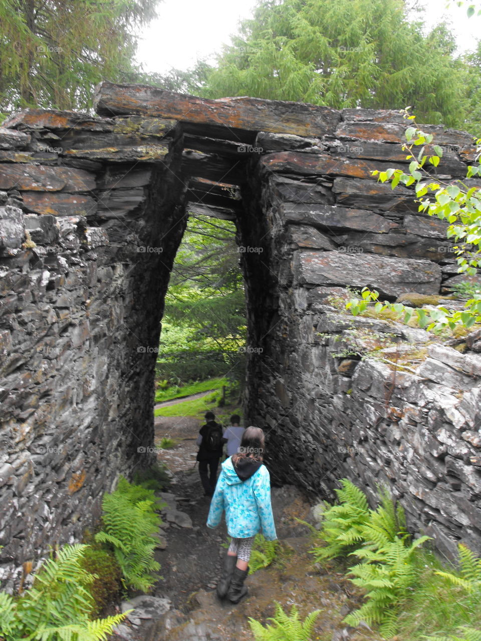 A stone tunnel