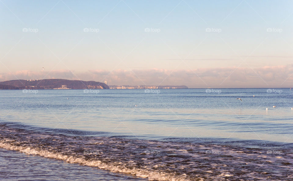 peacefully view on baltic sea