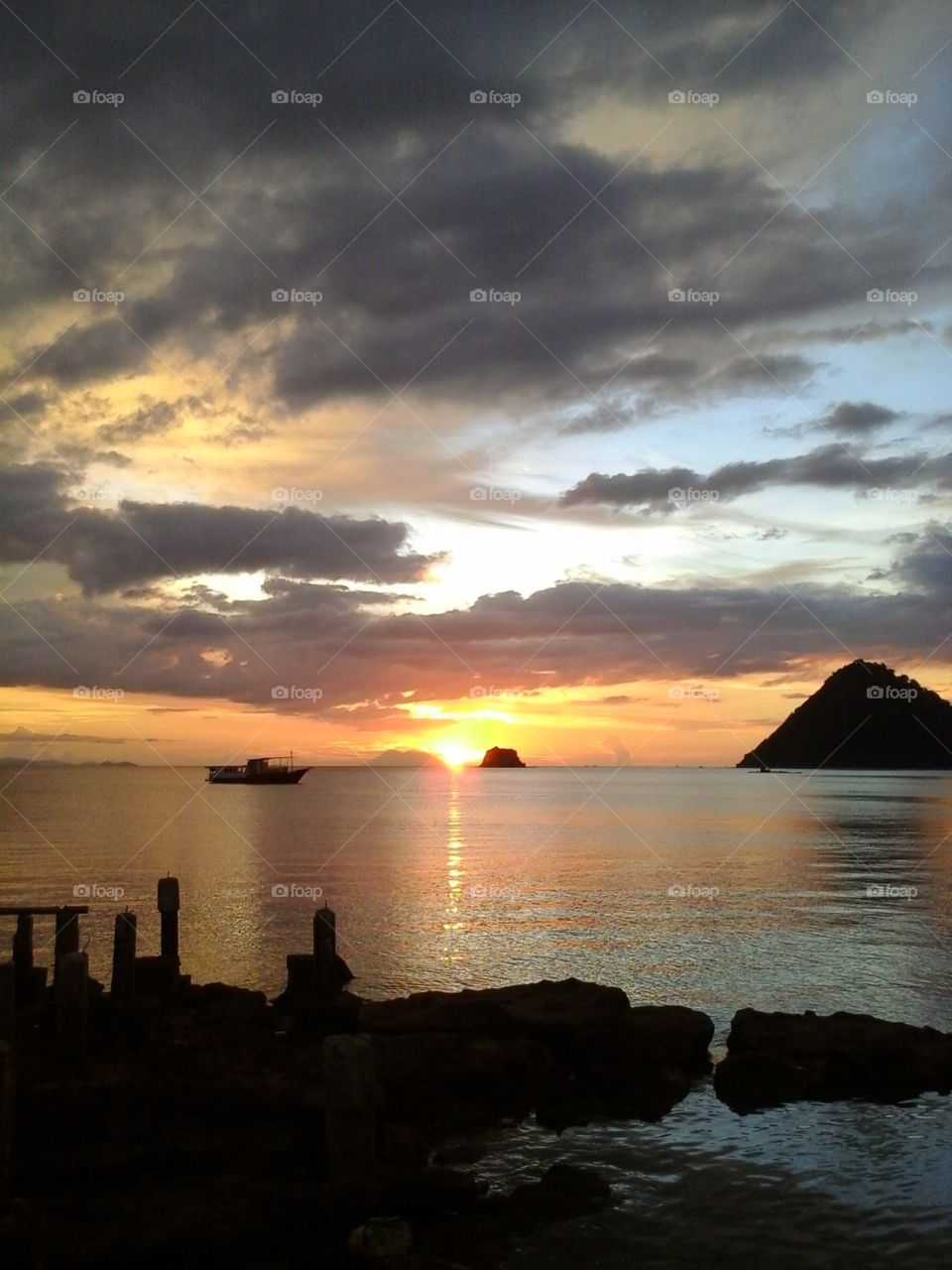 Sunset at Binongko, Labuan Bajo, Flores Island.