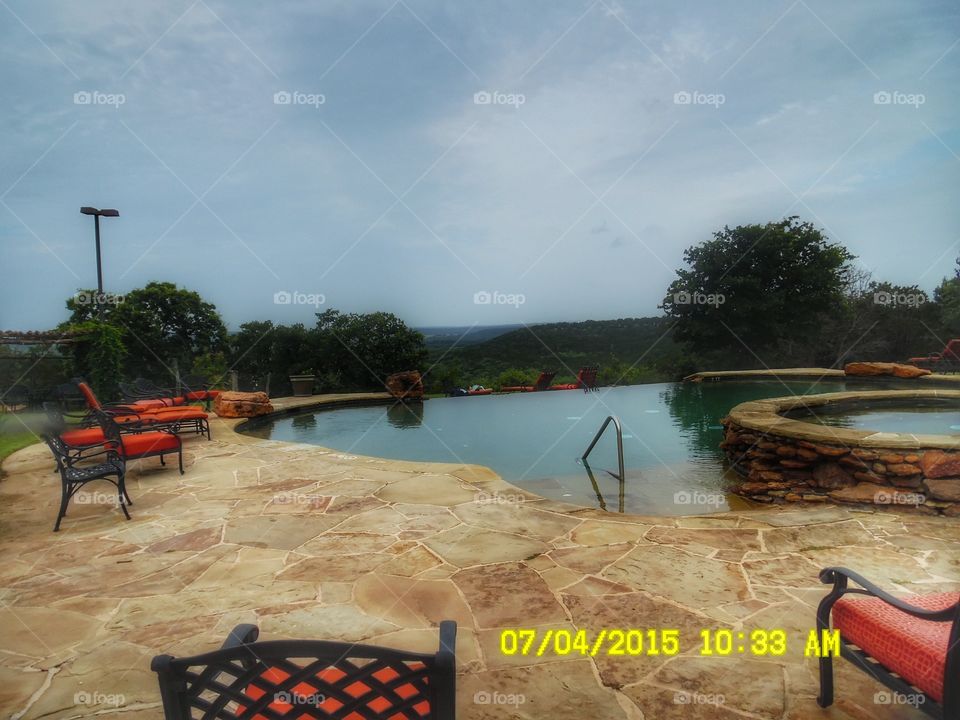 wildcatter ranch resort. This is a picture of the pool at the wildcatter ranch resort located east of Graham Texas