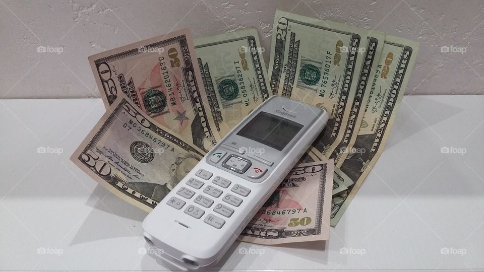 money business house phone banknotes paper wealth wealth