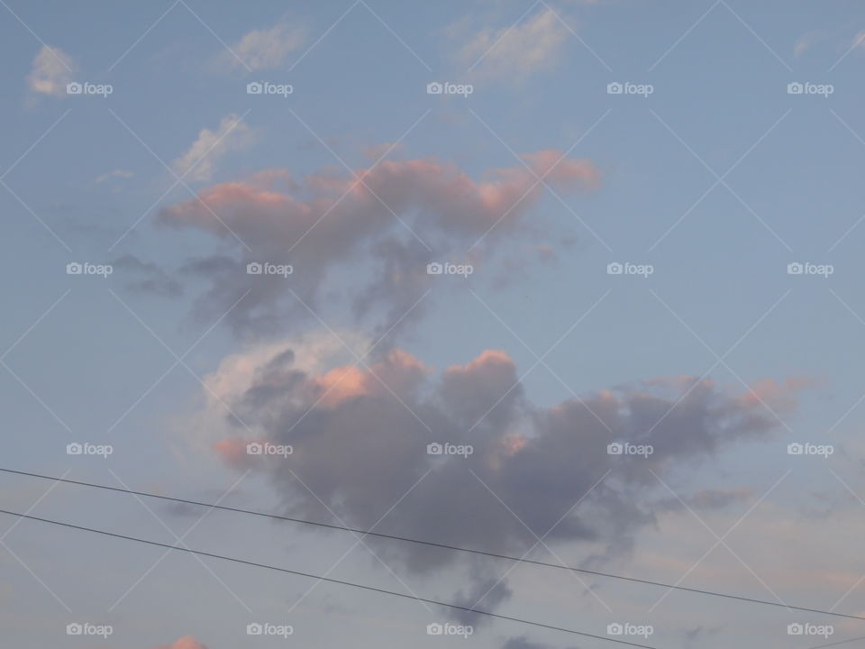 pink lining. This is another picture I took of some clouds with a pink lining