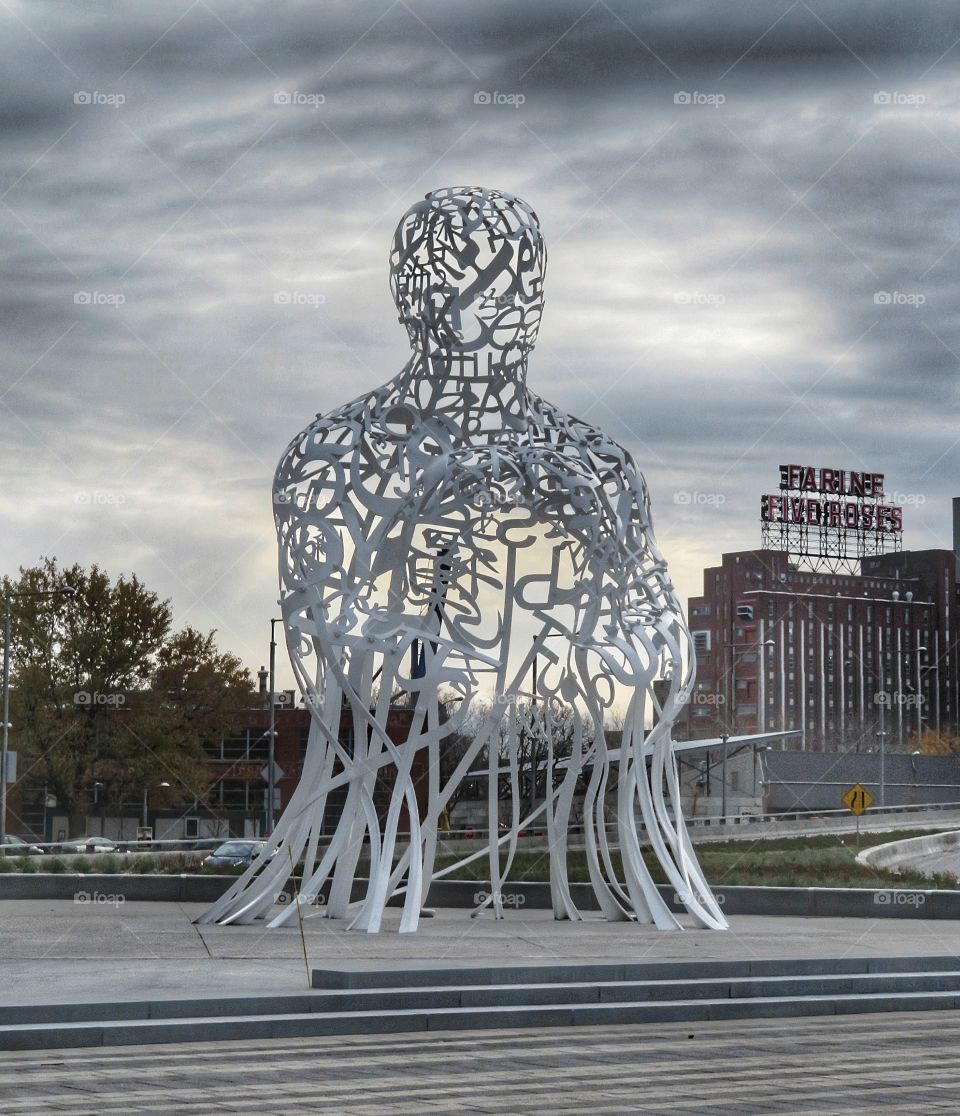 Welcome to Montreal Jaume Plensa sculpture