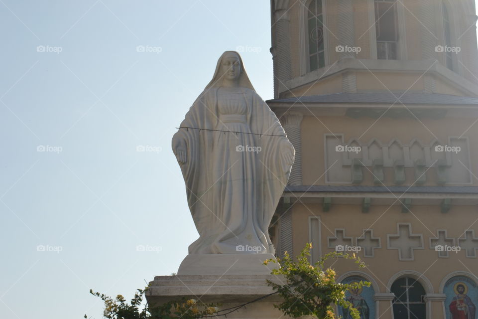 Monastery statue