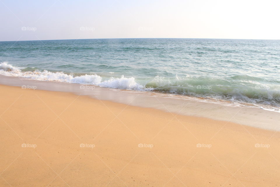 Golden sand beach
