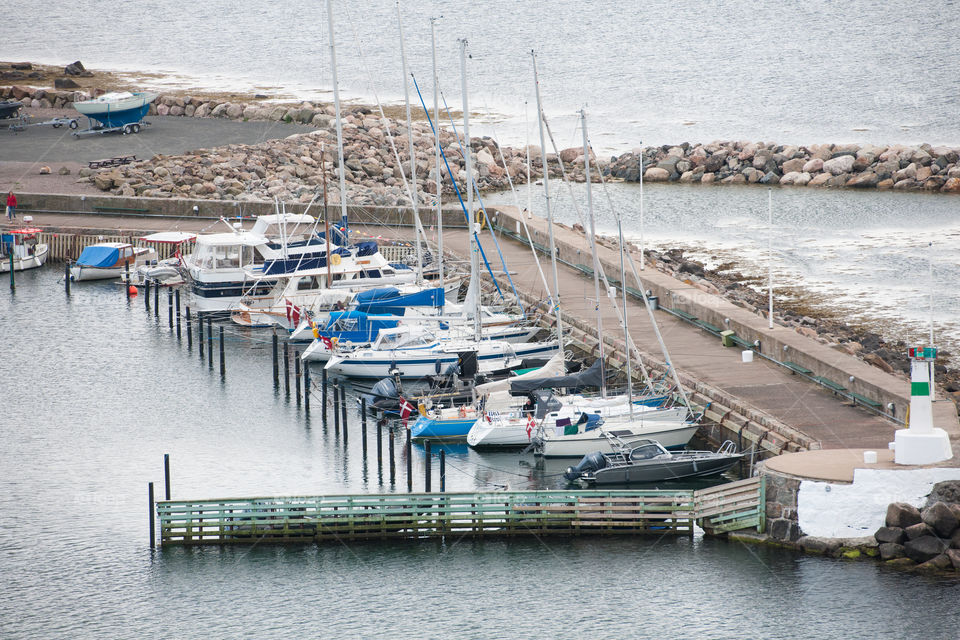 The harbor in Mölle Sweden.