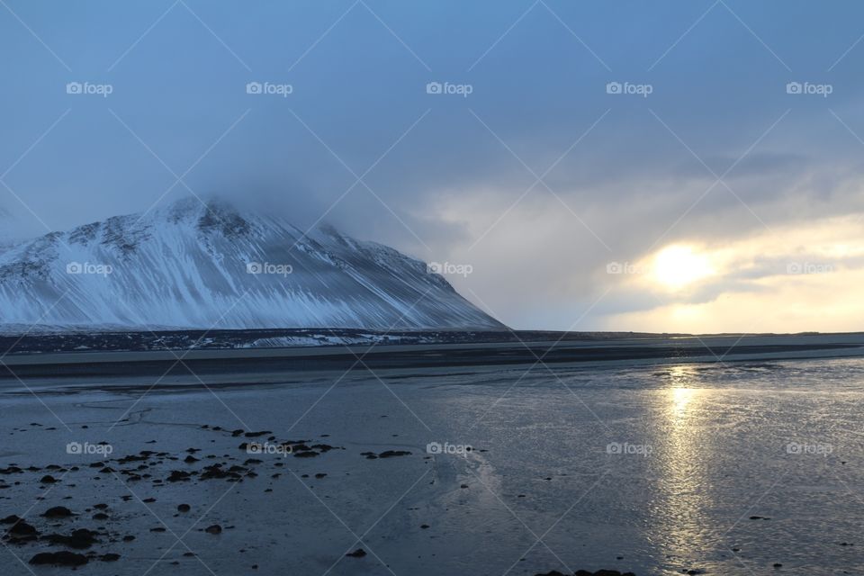 Mountains and Sea - Iceland