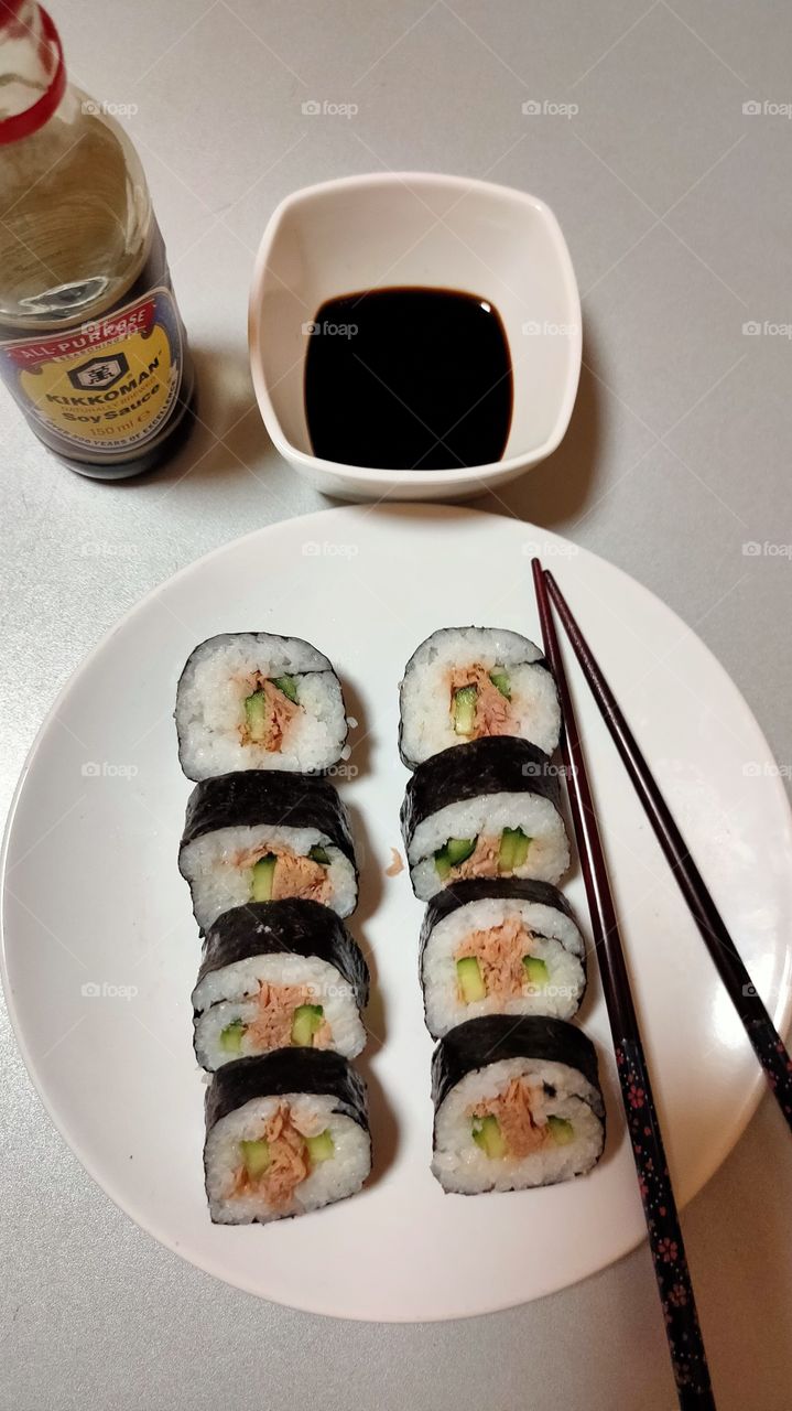 sushi made by myself