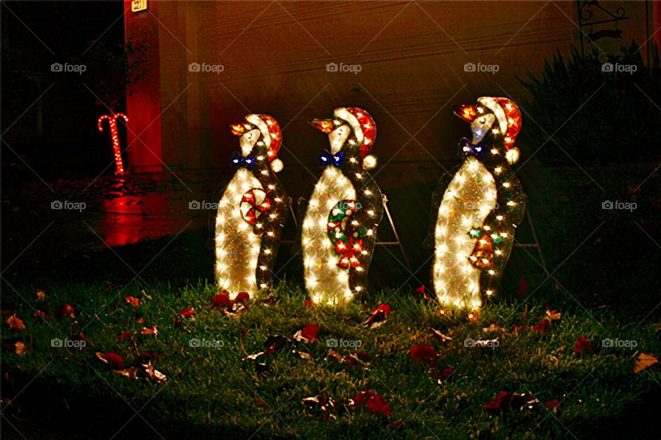 Penguins. Christmas decoration 