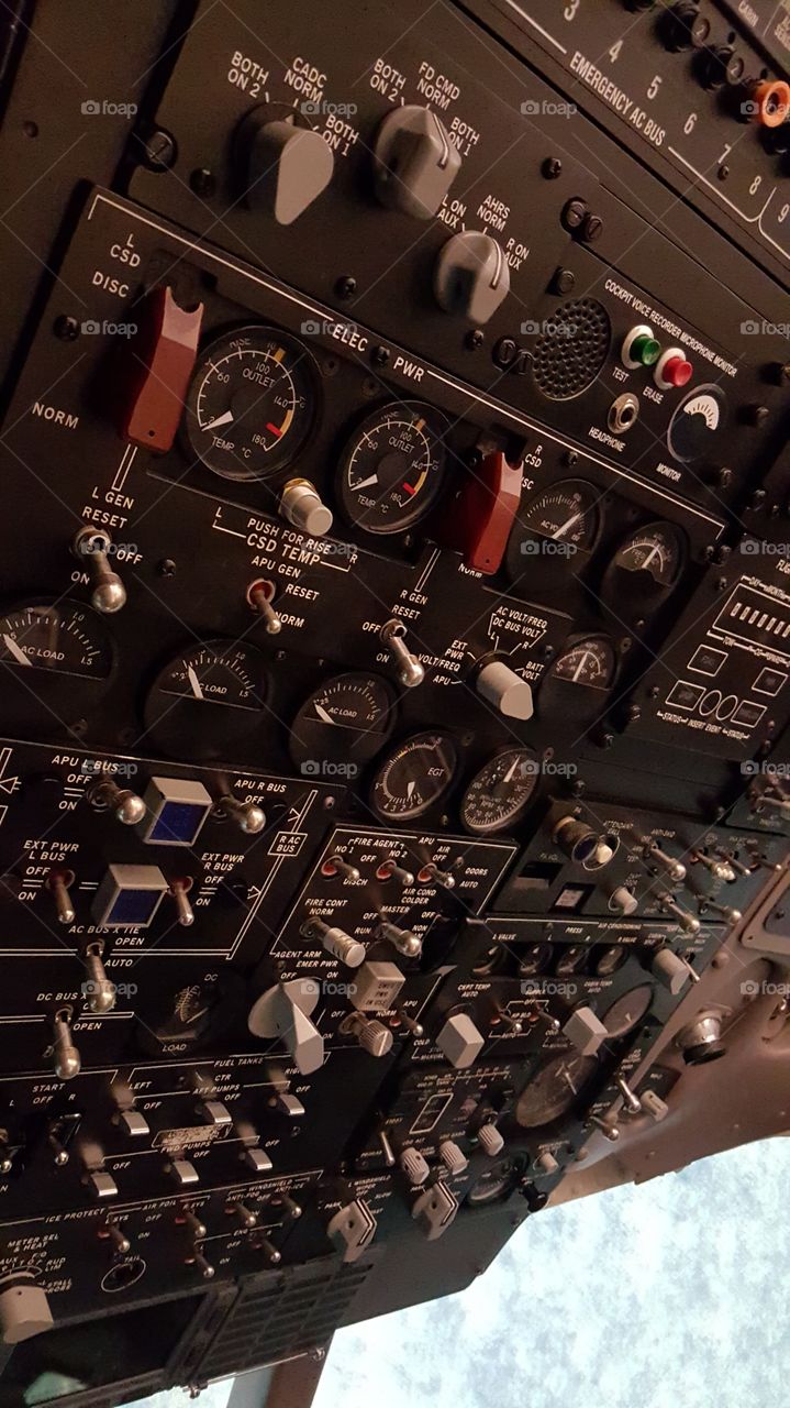 overhead panel MD80 flight training device