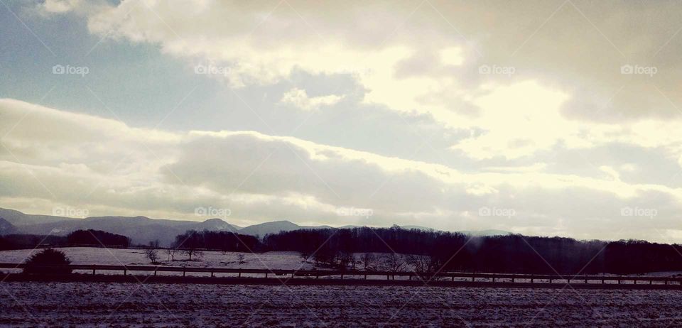 peaceful snowy landscape