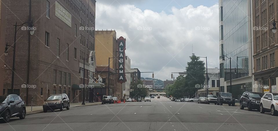 Birmingham Alabama downtown streets