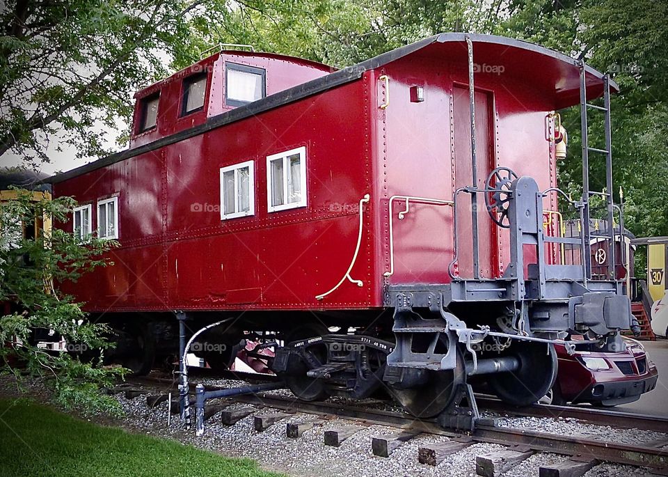 Red Train Car