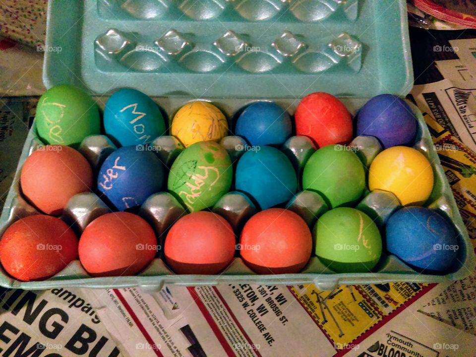 Dyed Easter Eggs