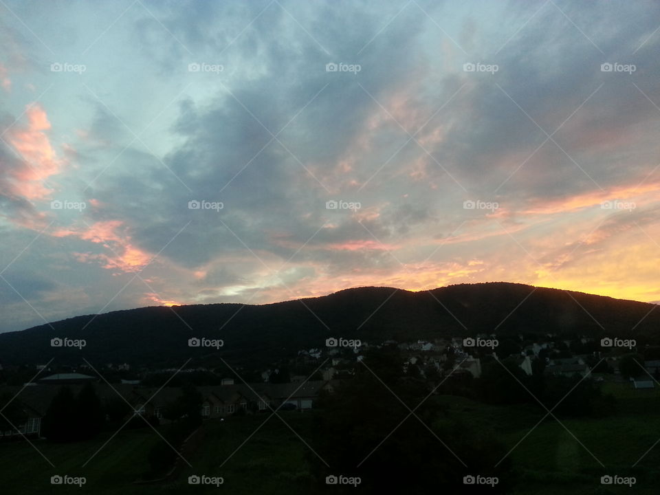 Sunset on Read Mountain