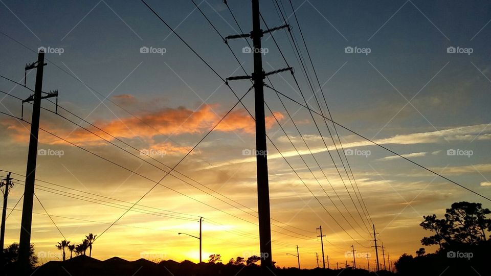 clouds at sunset