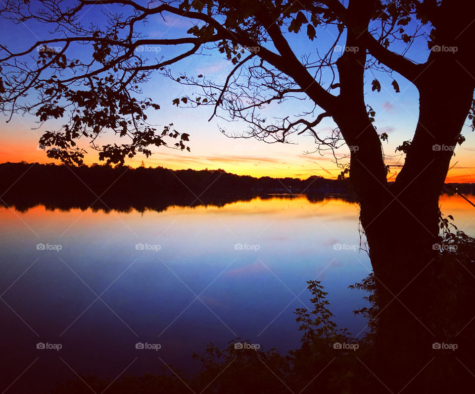 Sunset, Wakefield Lake