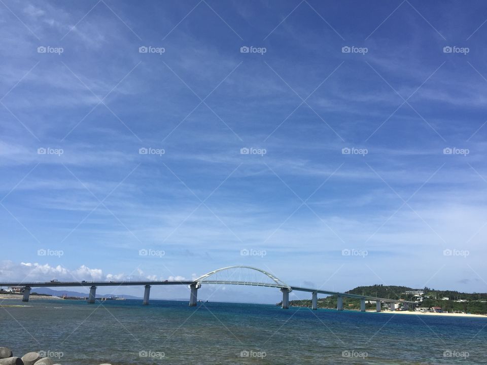 Sesoko Island Bridge. The main bridge to go over to Sesoko Island Okinawa