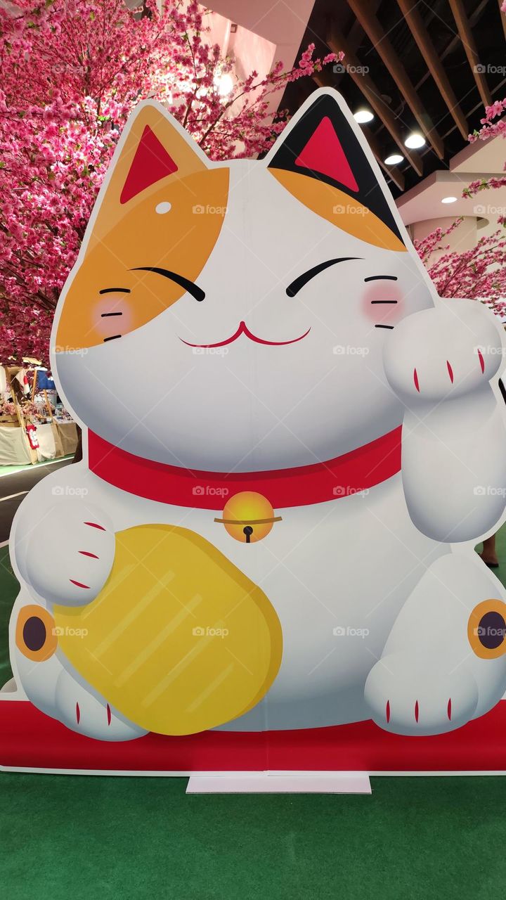 lucky cat brings you happiness and 💰