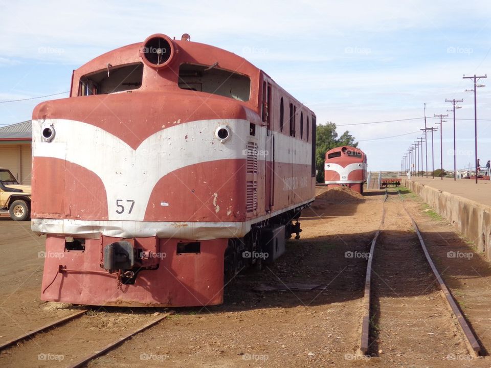 The old gahn railway engines