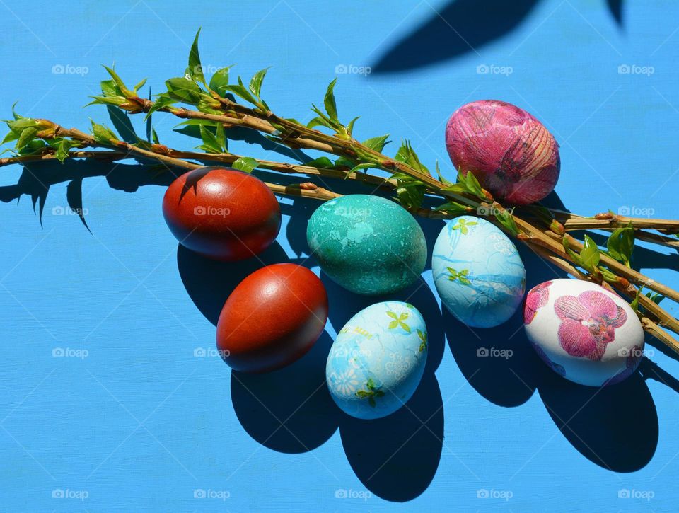 Easter eggs spring holiday