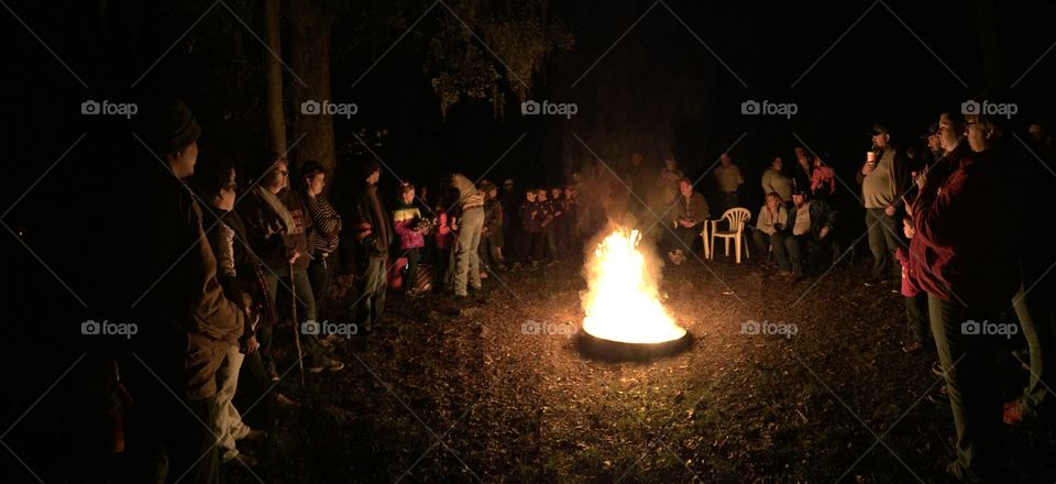 Gather round the camp fire 