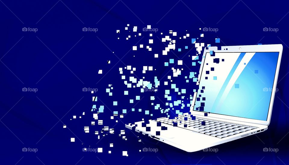 #laptop #business #technology #screen #banner #web #blue #abstract #background  #ps #adobe #photoshop #edits  #designgraphic  #effect