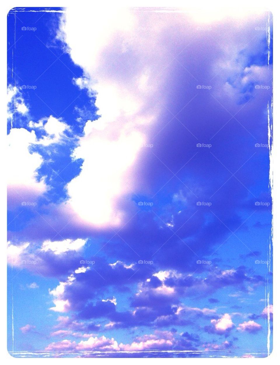 Clouds in a blue sky